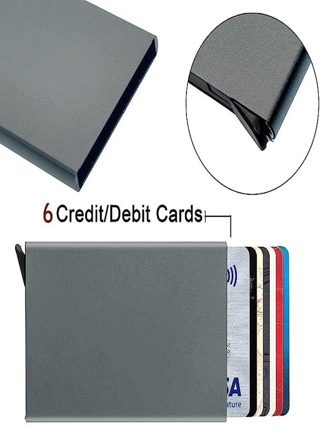 Stealodeal Slim Aluminium Pop Up Debit & Credit & ATM Men/Womwn Card Holder for Men & Women - Image 2